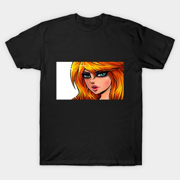 Redhead Girl T-Shirt by alien3287